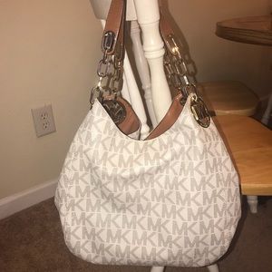 michael kors fulton logo large shoulder bag